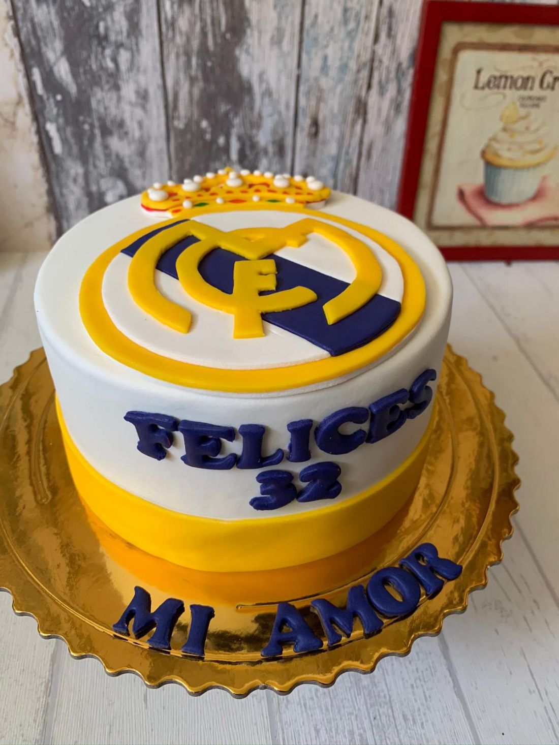 Torta del Real Madrid de cumpleaños